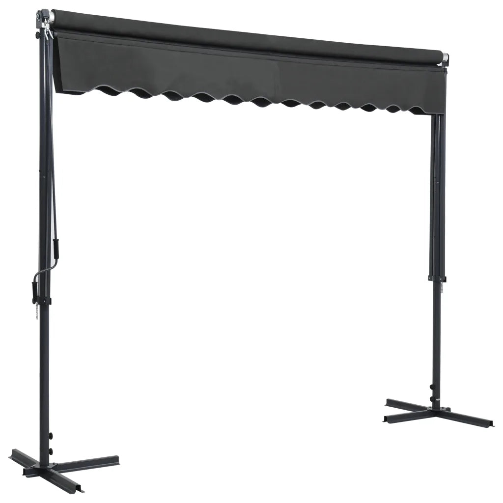 Tenda Parasole con Piedistallo 300x300 cm Antracite cod mxl 54703