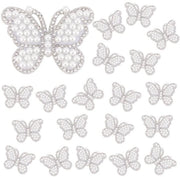 Decorazioni da applicare per abbigliamento - Punti strass 20 pezzi - Dimensioni 53x40 mm