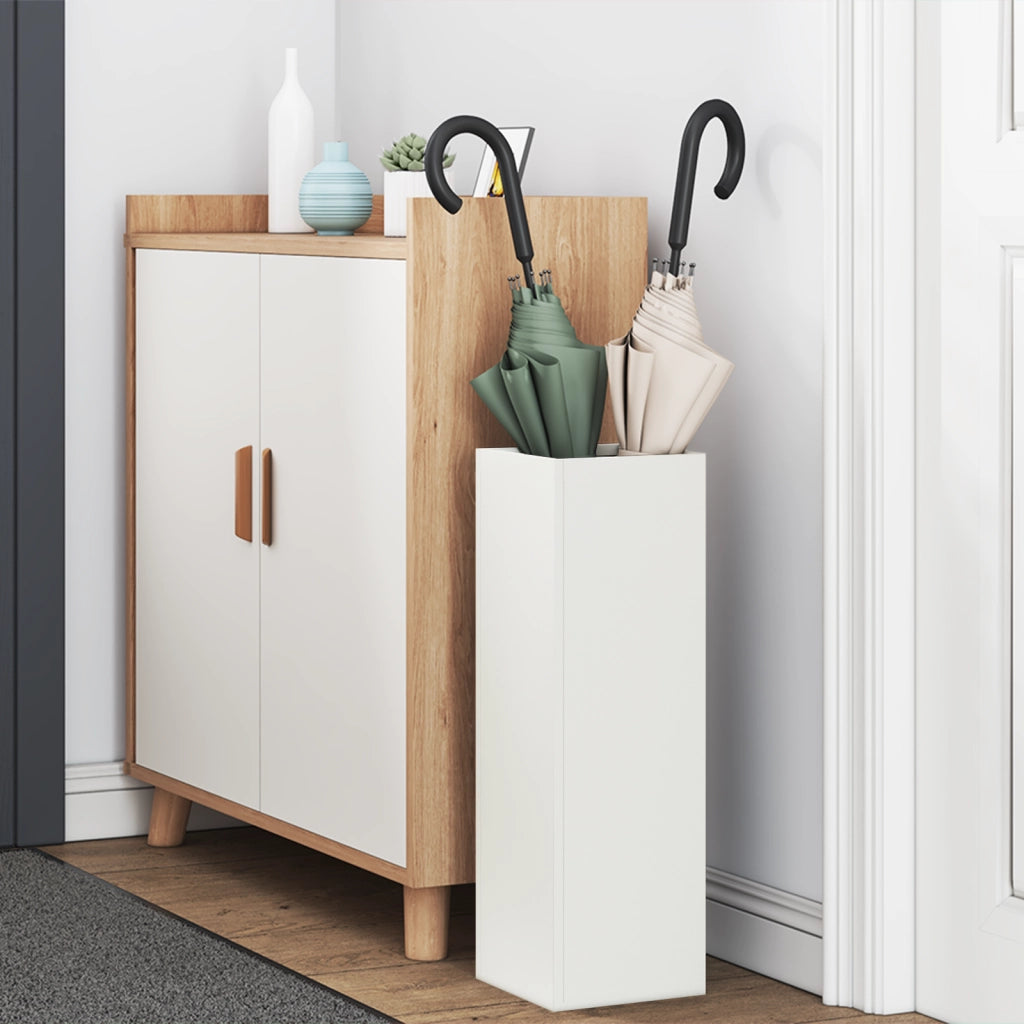 Portaombrelli Bianco Legno Medio Portaombrelli Bianco