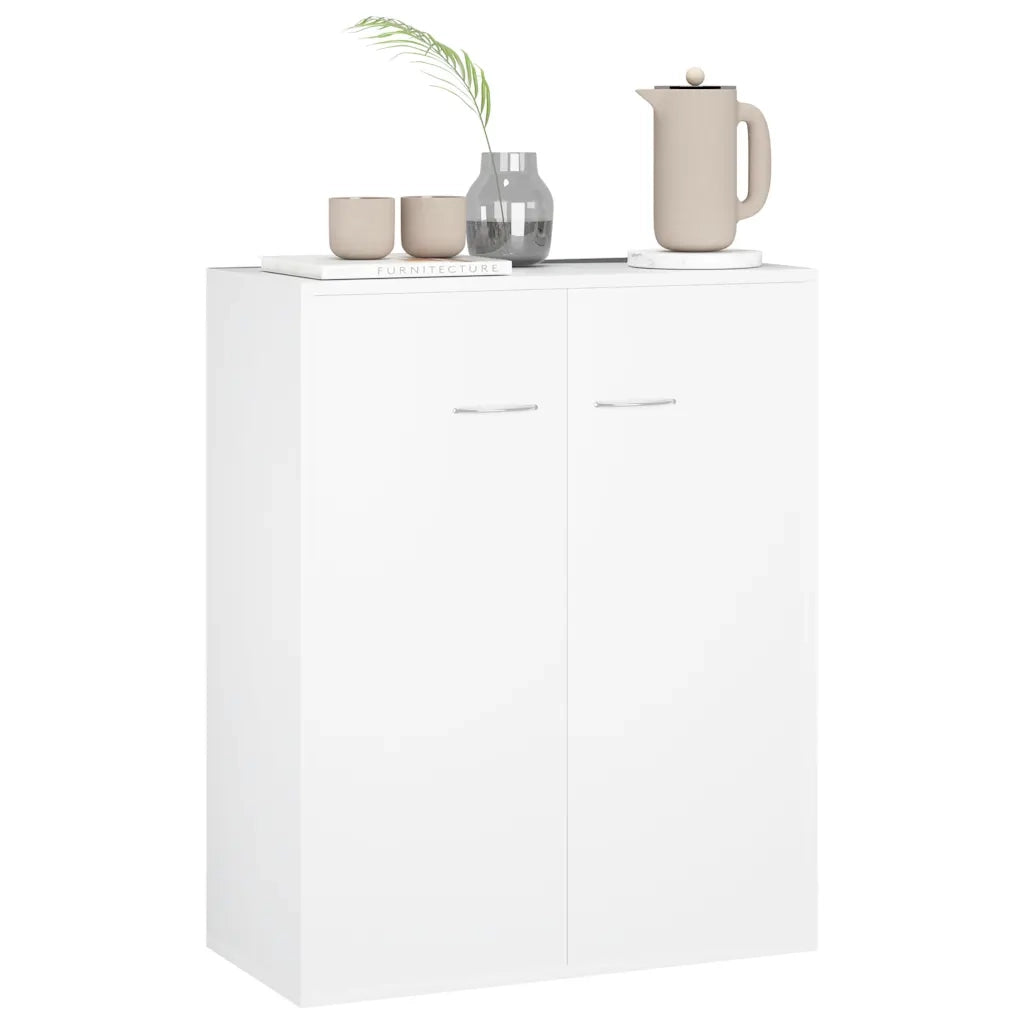 Credenza Bianca 60x30x75 cm in Legno Multistrato 800729