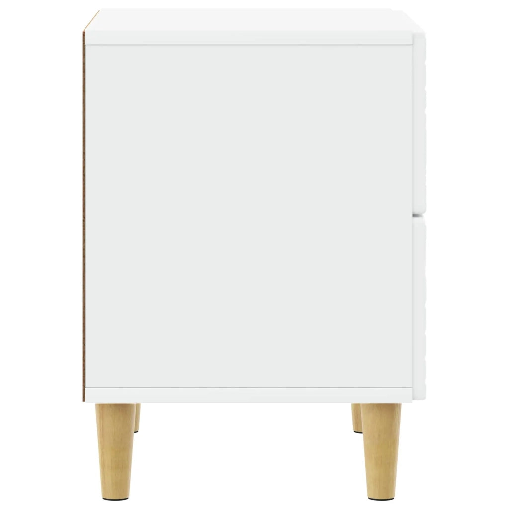 Comodino 2 pcs Bianco 43 x 34,5 x 48 cm Legno ingegnerizzato 894986