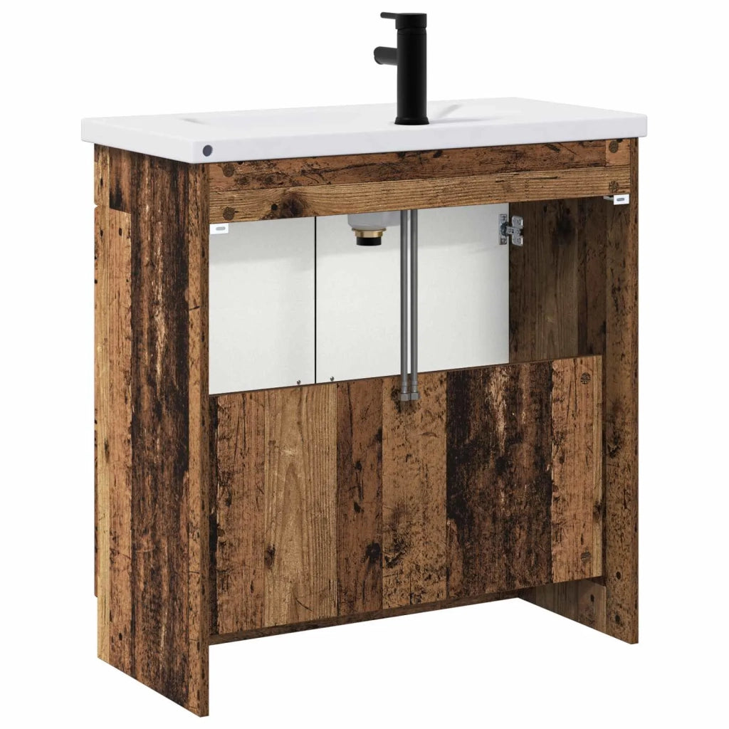 Set di mobili per il bagno Legno antico 56 x 37,5 x 81 cm 3404132