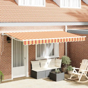 vidaXL Tenda Retrattile Striscia Multicolore 400x200 cm Tessuto