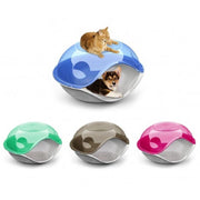 Trade Shop - Cuccia Chiusa Per Gatti E Cani Duck Plain Comoda 57 X 48 X 32 Cm Taglia Piccola -