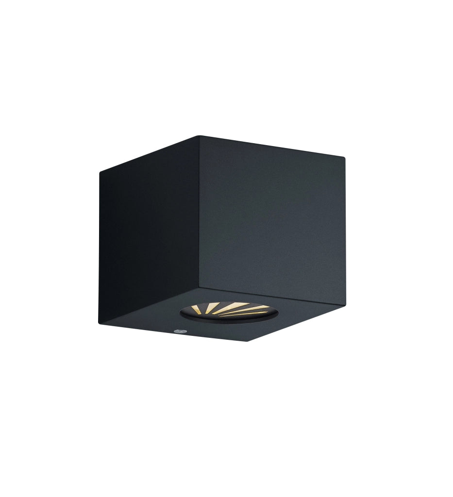 Applique da Esterno a LED in Plastica Nero Opaco