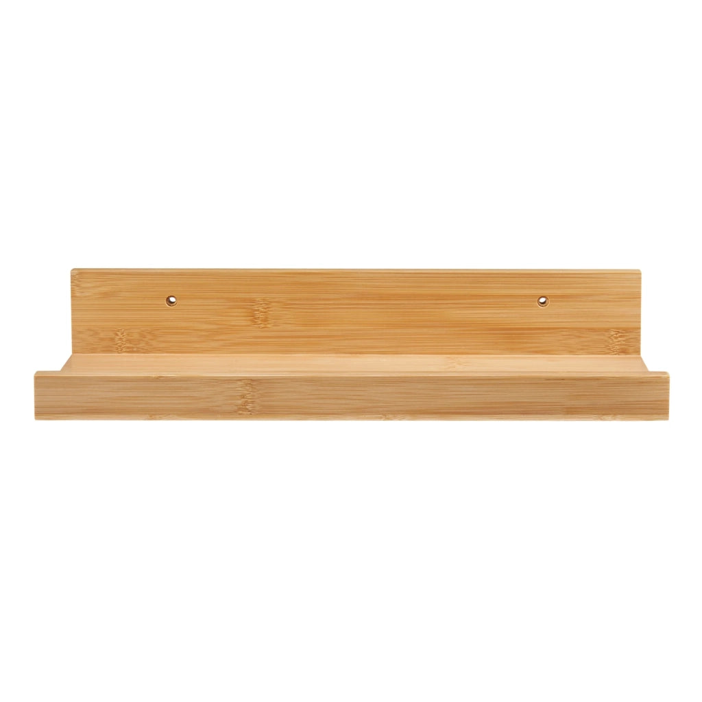 Set di 3 mensole da parete in bambù 40 x 13 x 7 cm naturale 03_0010636