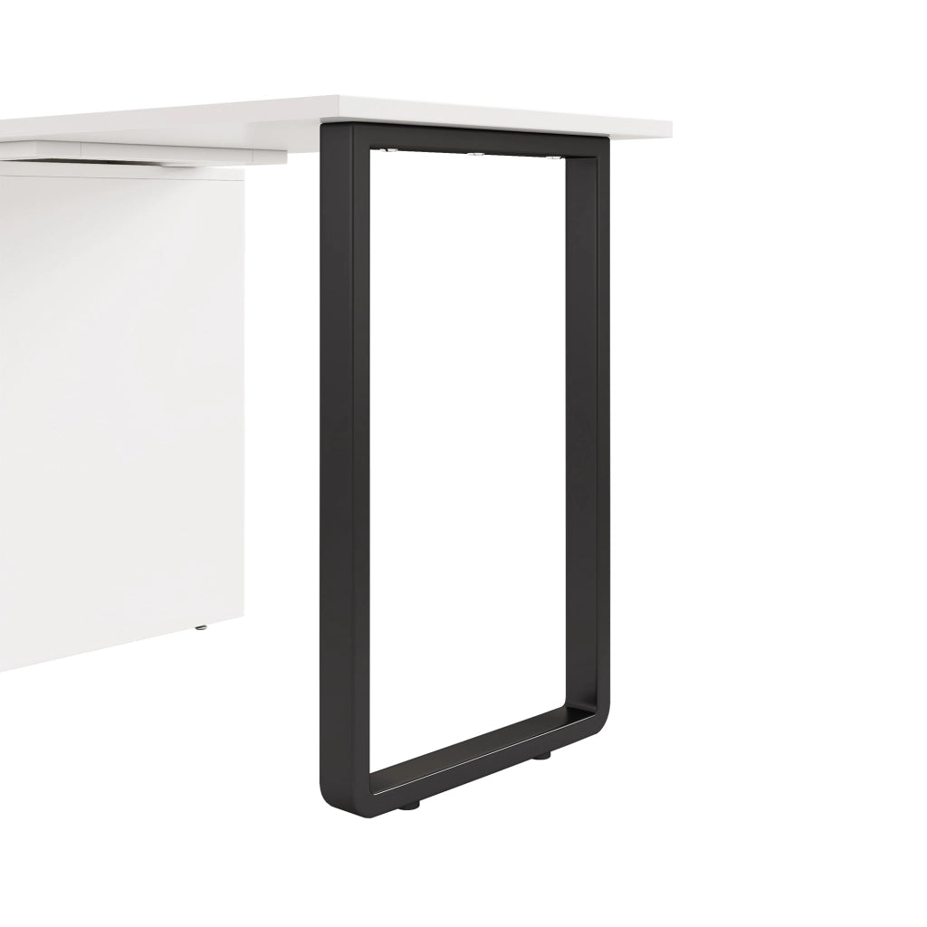 Letto a Ribalta con Scrivania e Armadio ¨C MINIMAL ¨C Bianco, Metallo, con Materasso