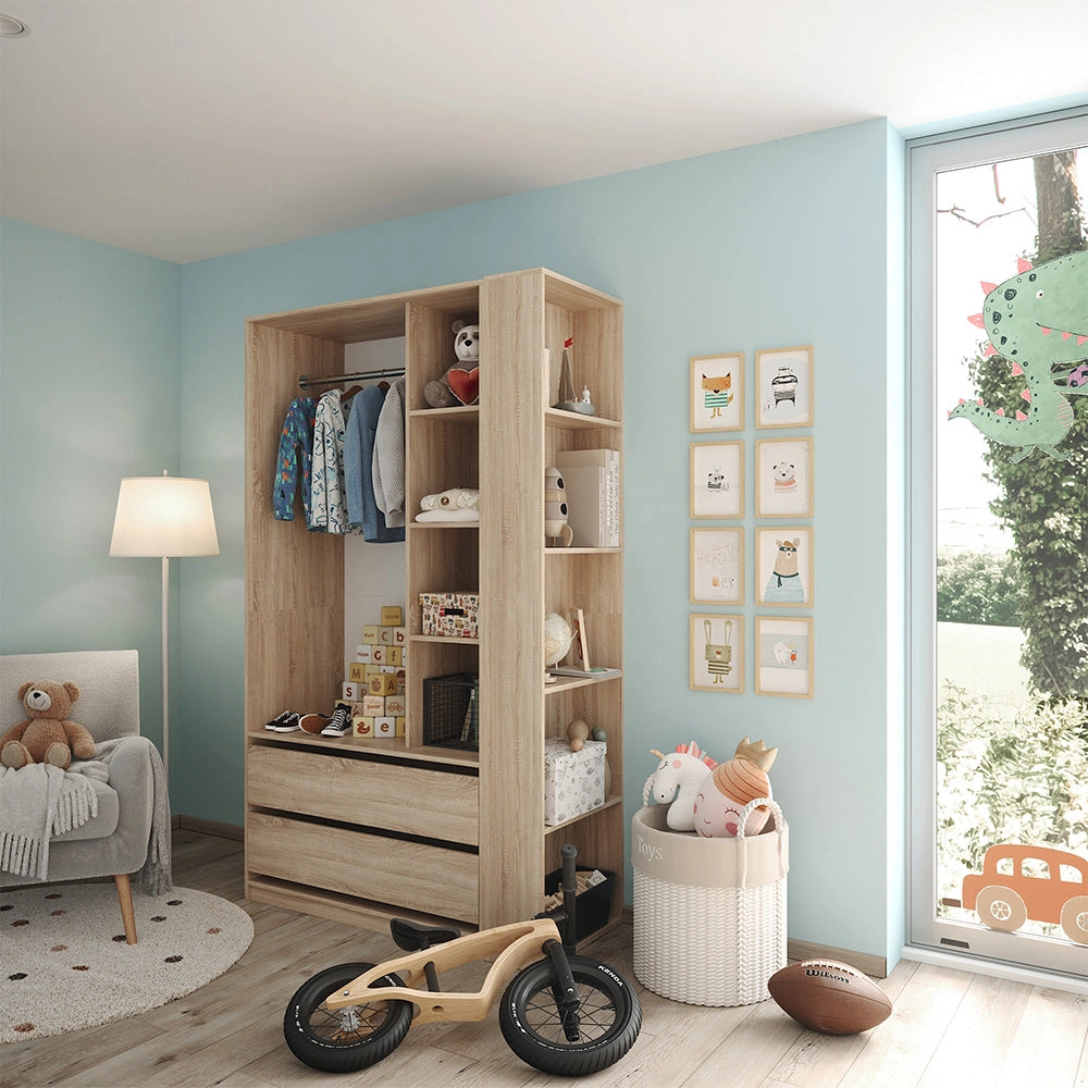Armadio Elmo Sonoma 50 x 200 cm Set di 2 Vicco