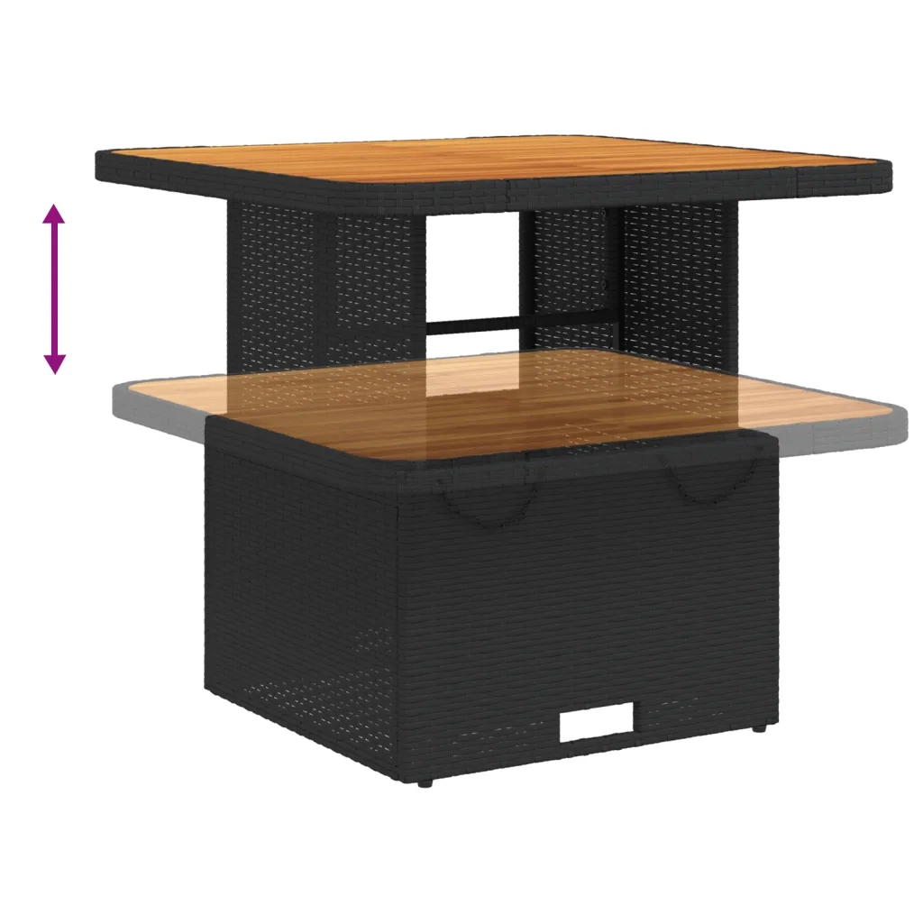 Set Divani da Giardino 2 pz con Cuscini in Polyrattan Nero
