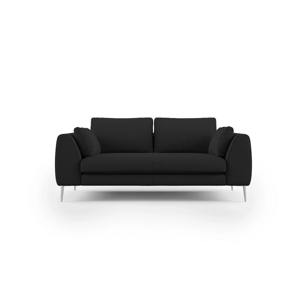 Plano Divano moderno in microfibra tecnica smacchiabile T11 196 cm nero