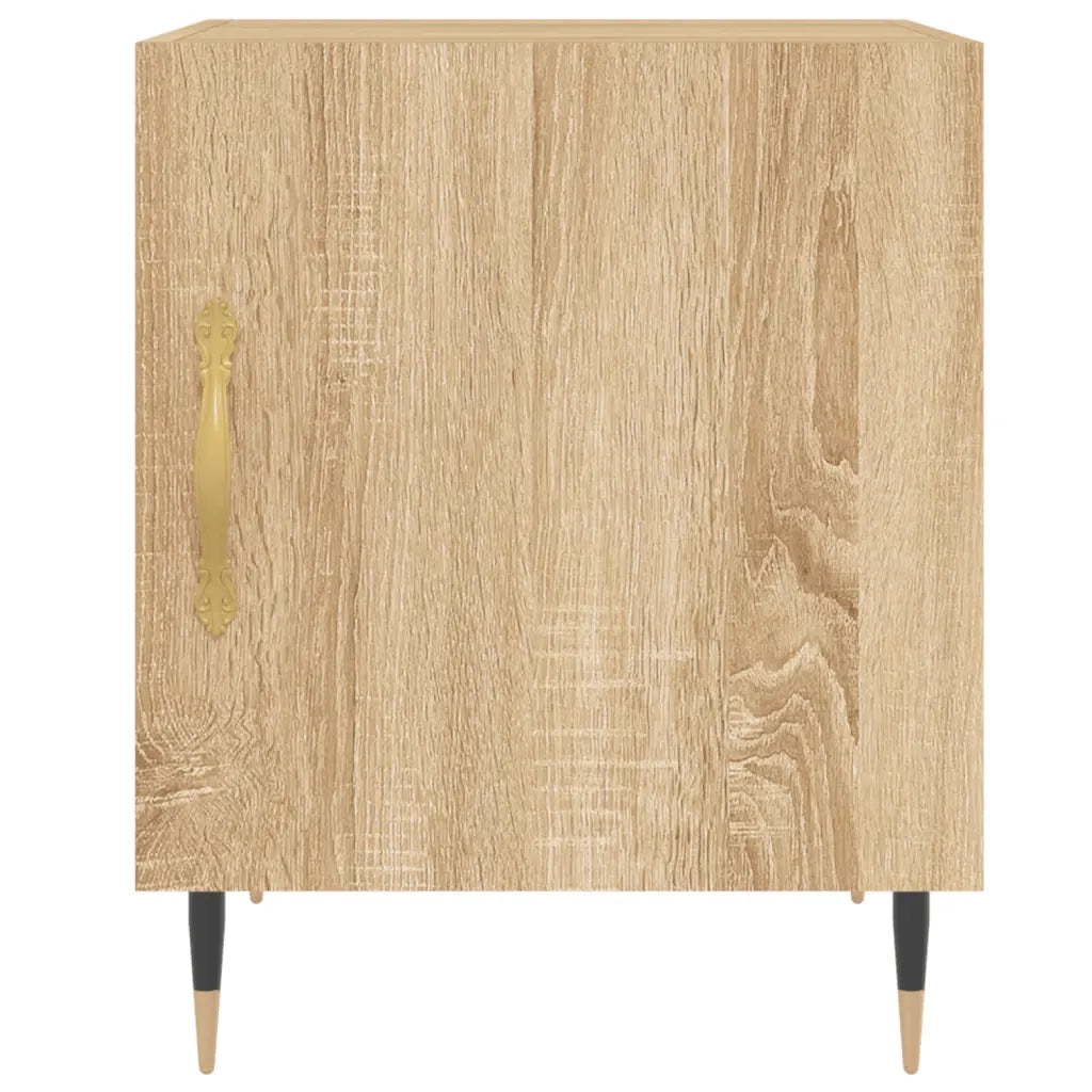 Comodini 2 pz-Set di 2 Tavolino da notte Rovere Sonoma 40x40x50 cm in Legno Multistrato 289704