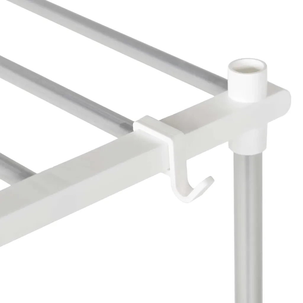 vidaXL Mensola per lavatrice Bianco 63 x 27 x 136 cm Alluminio