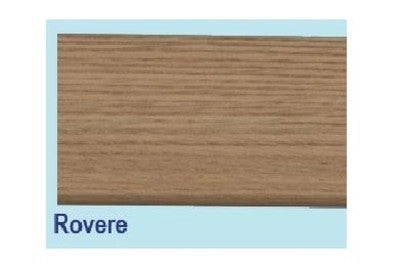 24 MT DI BATTISCOPA IN LEGNO LISCIO FINITURA ROVERE 70X8 MM