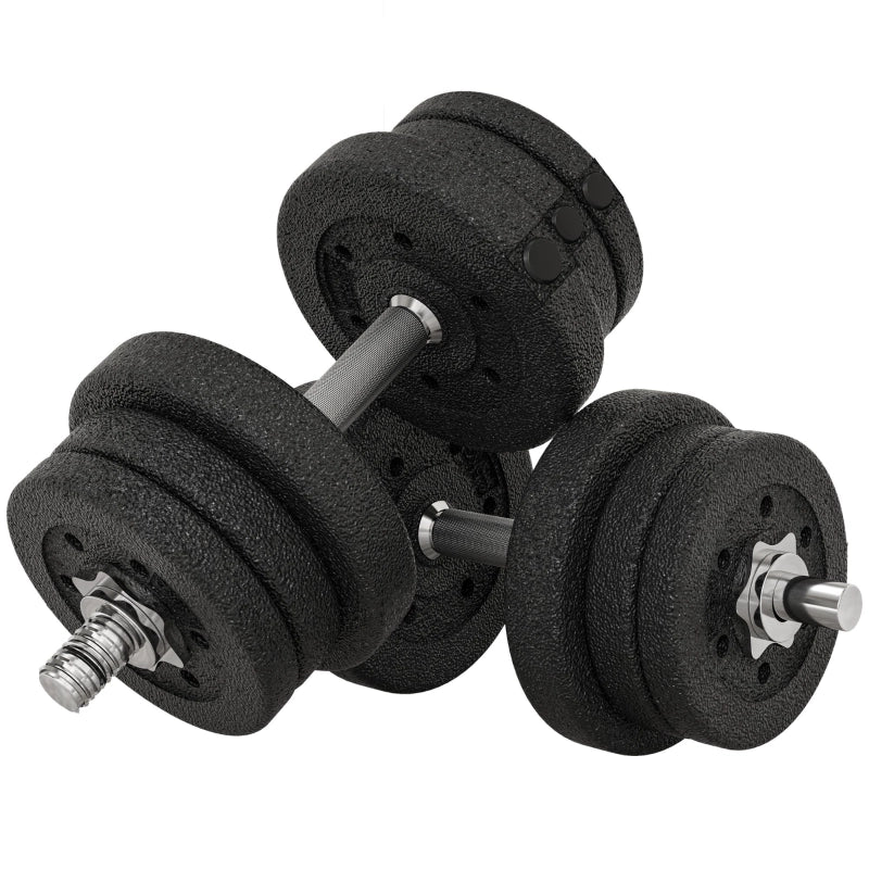 Set di manubri da 25 kg con dischi di peso per casa, ufficio, palestra, in acciaio, similpelle, nero