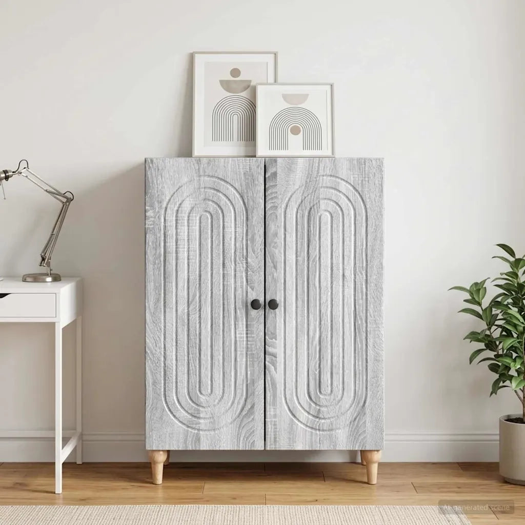 Credenza Grigio Sonoma 66 x 34,5 x 90 cm Legno ingegnerizzato 894131