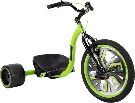Drift Trike Multifunzionale 2 in 1 - Garanzia di Soddisfazione 100% - Verde e Nero