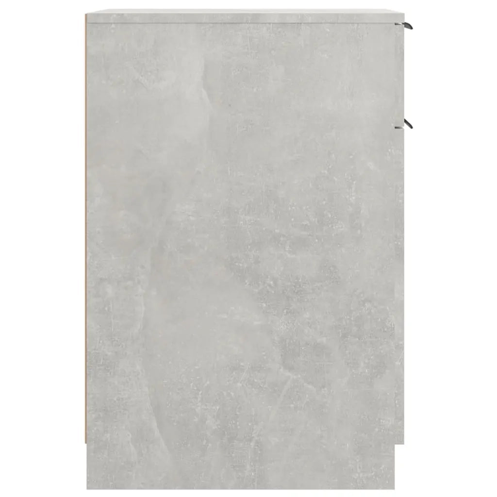 Armadietto da Scrivania Grigio Cemento 33,5x50x75 cm Legno
