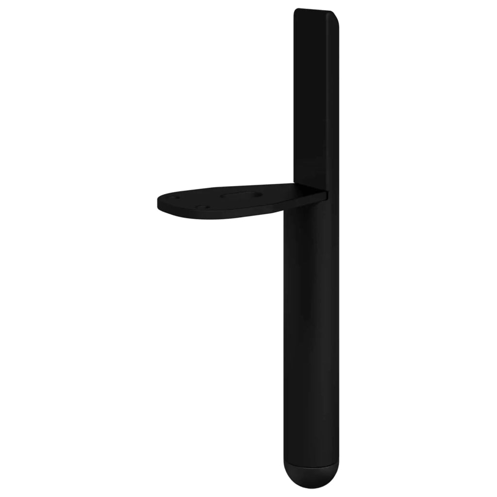 Piedini per mobili 12 pcs Nero 66 x 36 x 160 mm Ferro