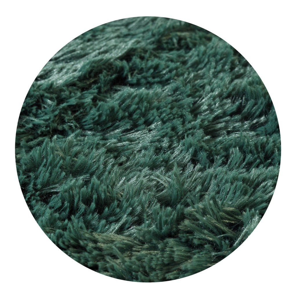 AIO FACTORY 80x120 cm TAPPETO PELOSO ANTISCIVOLO Tappeto morbido verde