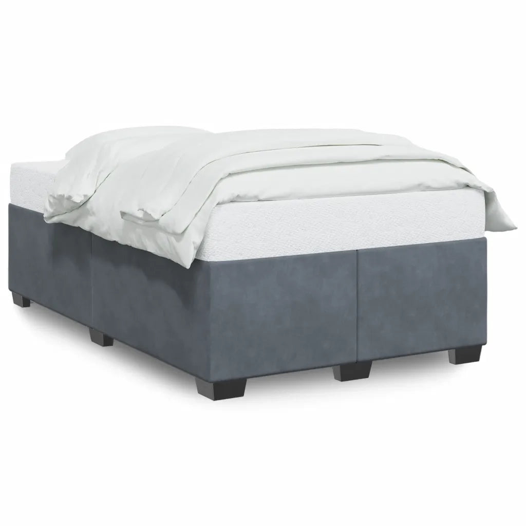 Giroletto senza Materasso Grigio Scuro 120x190 cm Velluto