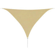 Vela ombreggiante triangolare in tessuto Oxford 3,6 x 3,6 x 3,6 m beige 02_0008671