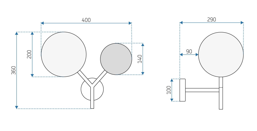 Lampada Da Parete APP1012-2W