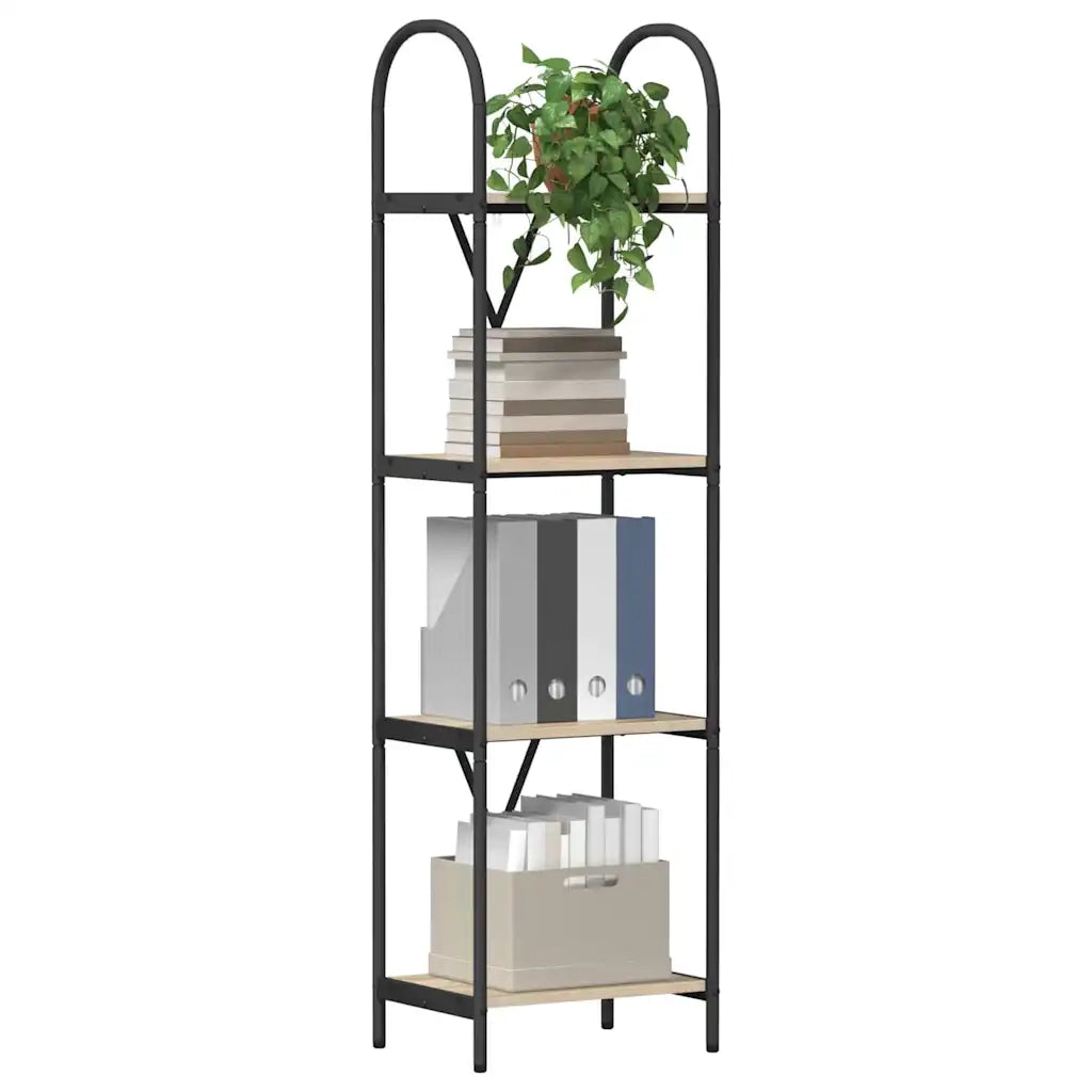 Libreria-Scaffale per Libri-Mobile di Stoccaggio Rovere Sonoma 40 x 30 x 146 cm Legno multistrato 102305