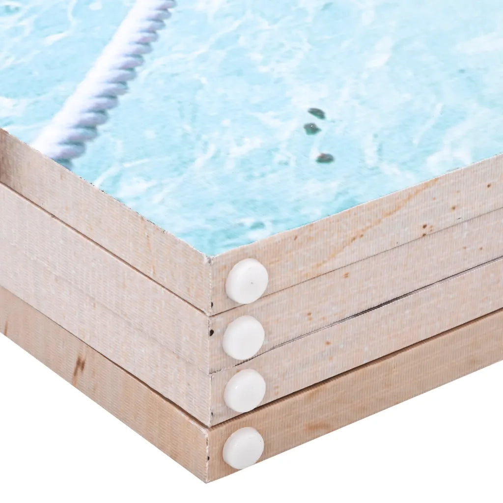 Paravento Pieghevole 160x170 cm con Stampa Spiaggia 240476