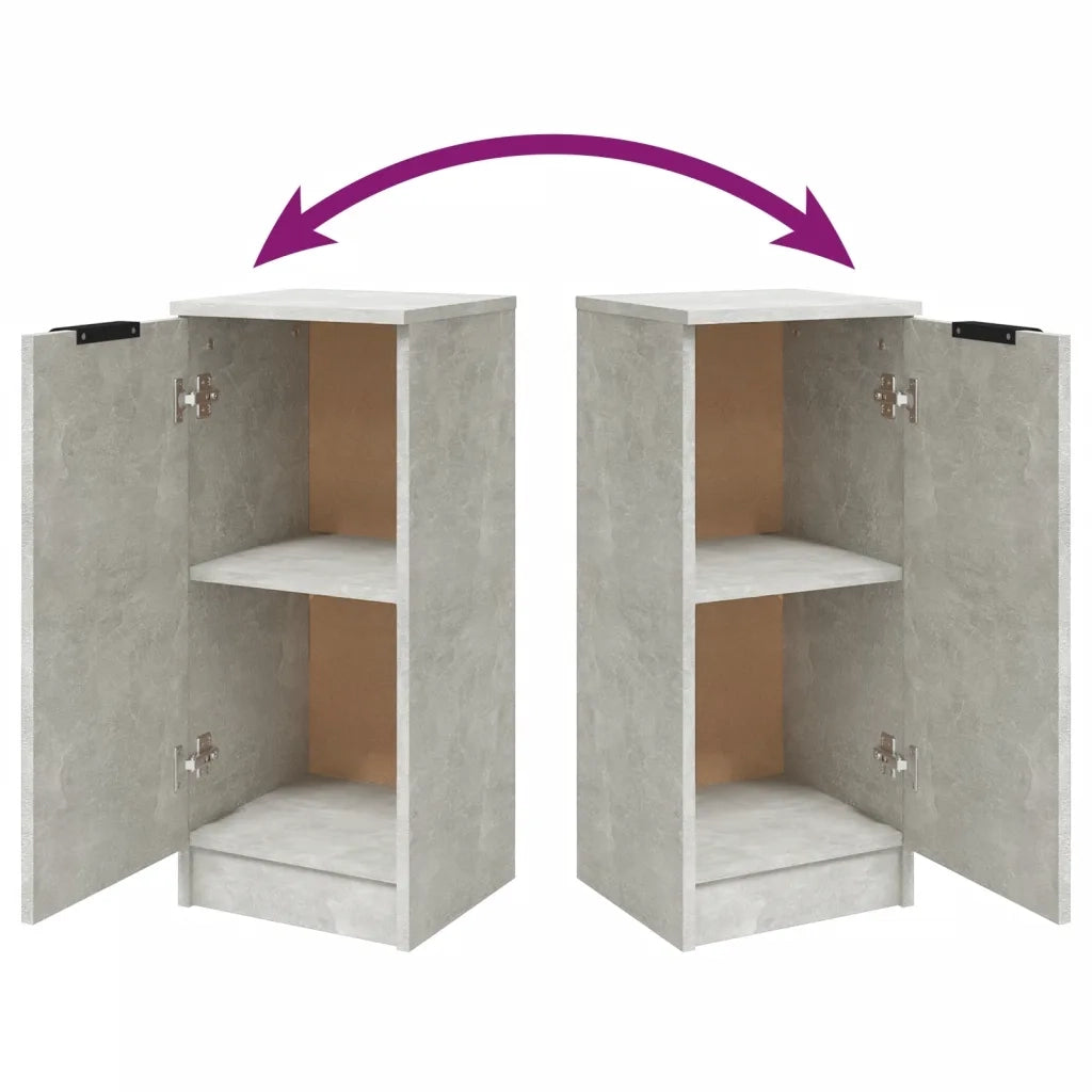 Credenza Grigio Cemento 30x30x70 cm in Legno Multistrato 811141