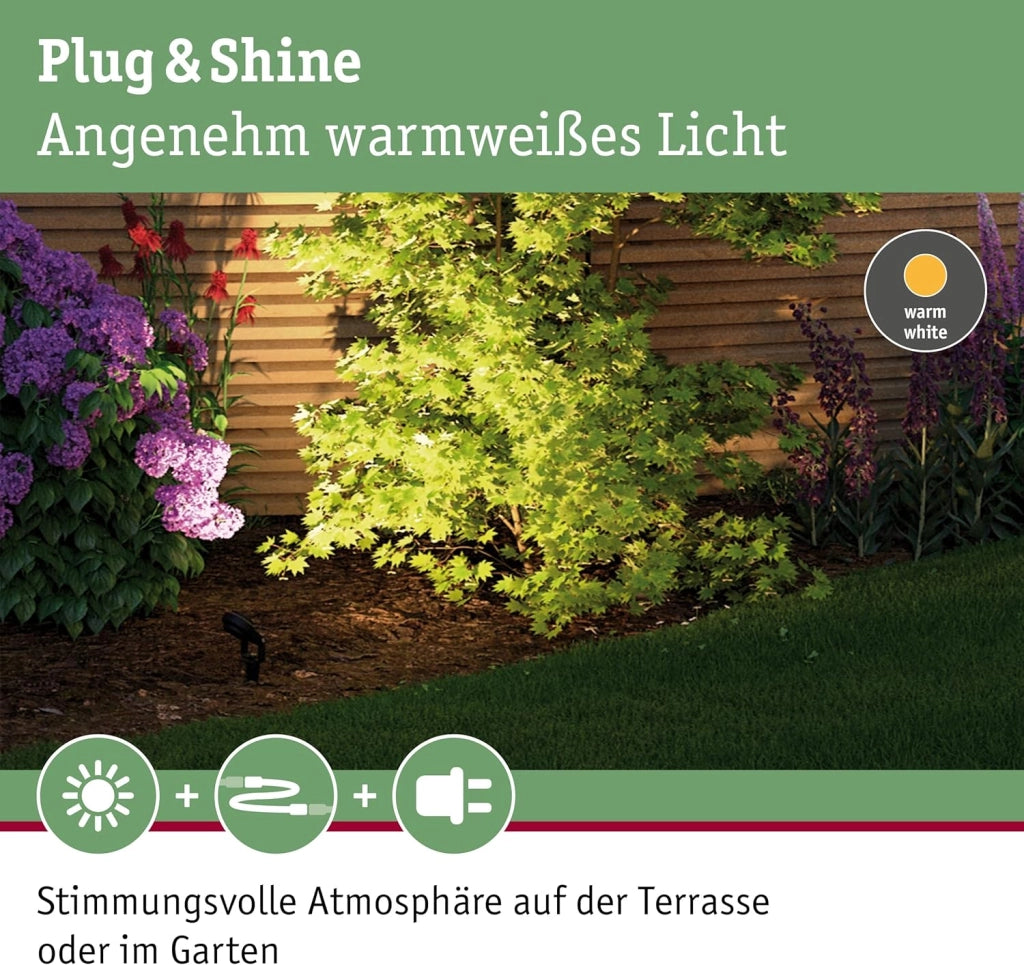 93696 Outdoor Plug&hine Spot Sting set IP67 3000K 3x6W 24V dimmerabile