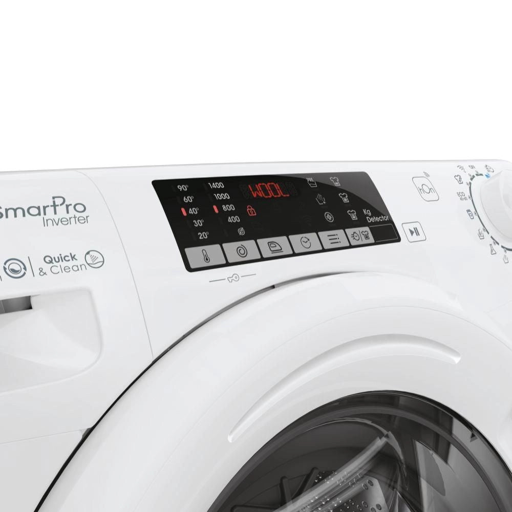 Candy Smart Pro Inverter Lavatrice 10 kg, Classe A-10%, 1400giri, Bianco, CO 4104TWM/1-S