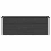 Fioriere | Cassetta per fiori | Letto rialzato da giardino Nero 150 x 50 x 54 cm