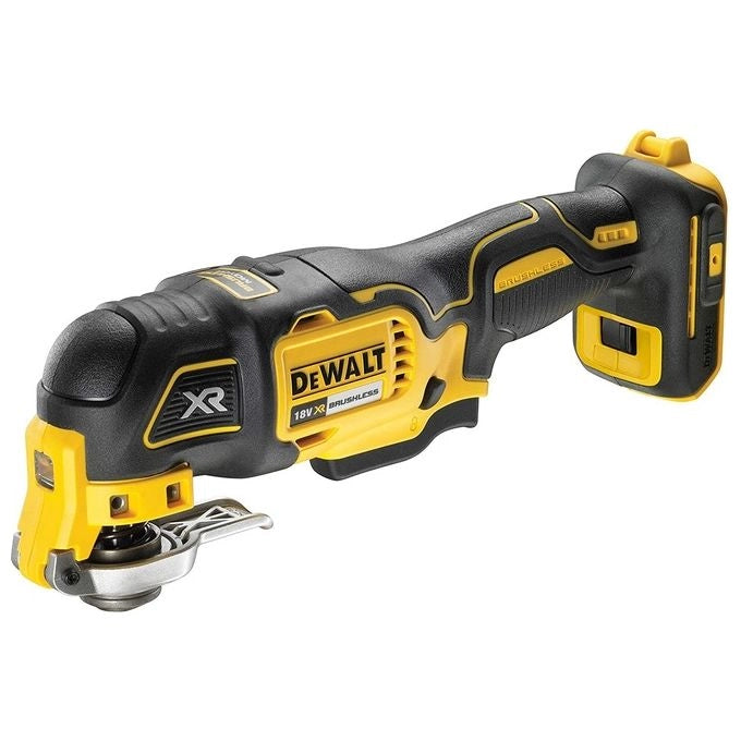 DEWALT DCS356NT-XJ Utensile multifunzione 18V Motore brushless Velocita' variabile 0-20000 orb-min Luce LED Compatibilita' AirLock colore Giallo