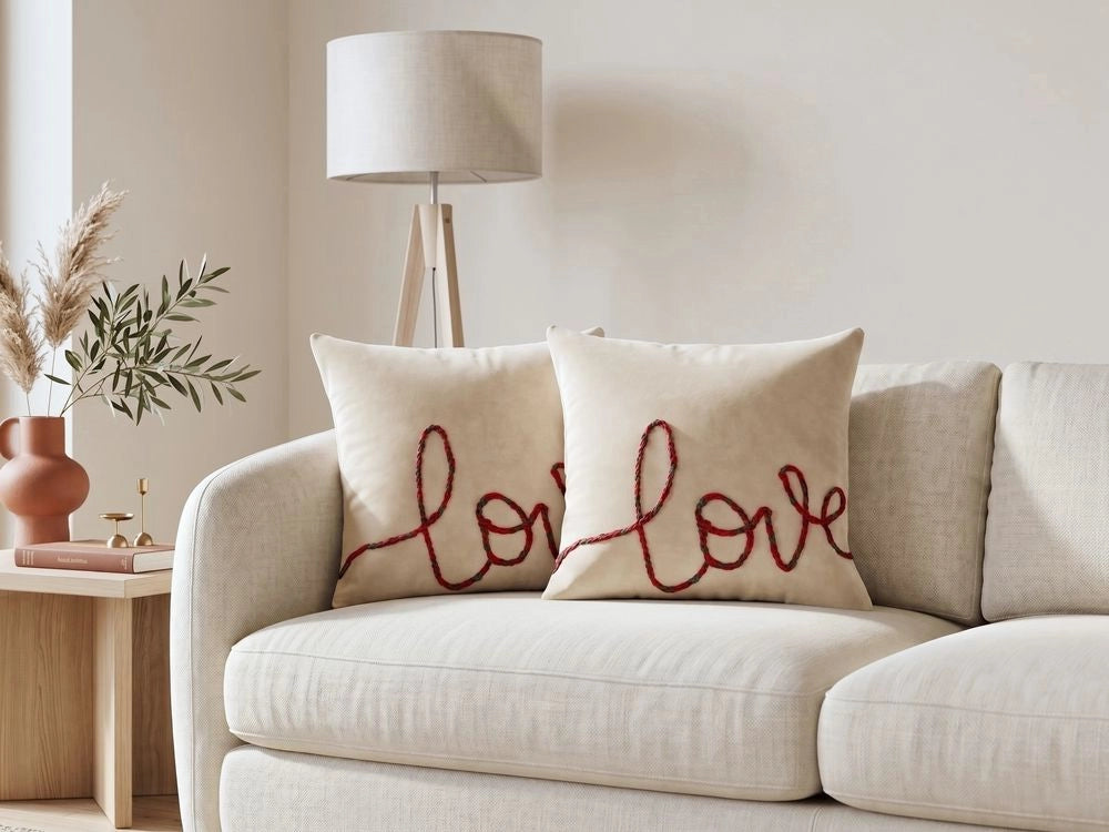 Set di 2 cuscini decorativi in velluto beige 45 x 45 cm sfoderabili Quadrato Accessori decorativi moderni