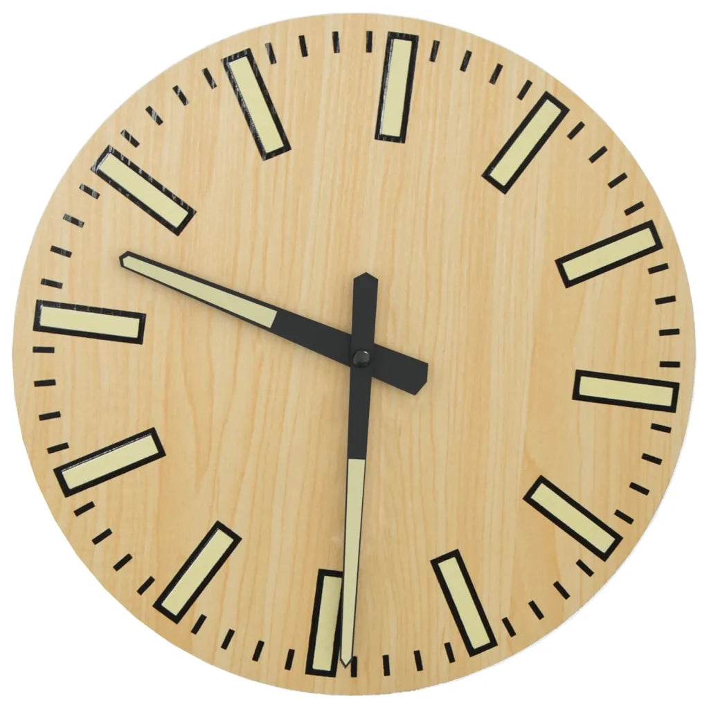 Orologio a Parete con Ore e Lancette Luminose Giallo ?30 cm CFW9798847