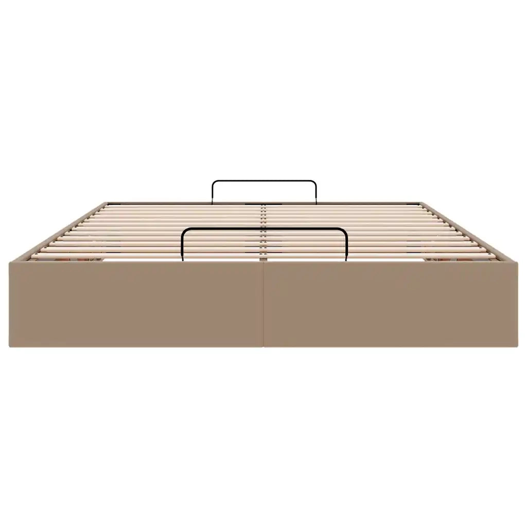 Struttura Letto Pouf senza Materasso 140x200 cm Similpelle 3310808