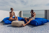 Cuscinone Poltrona Pouf Gigante 175x135 cm in Acrilico Pomodone Royal Blu