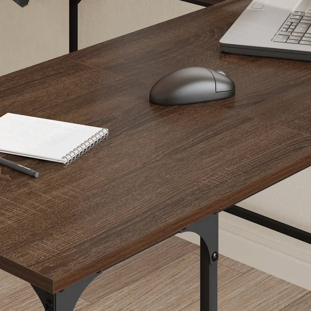 Scrivania Rovere Marrone 139x139x75 cm in Legno Multistratocod mxl 108590