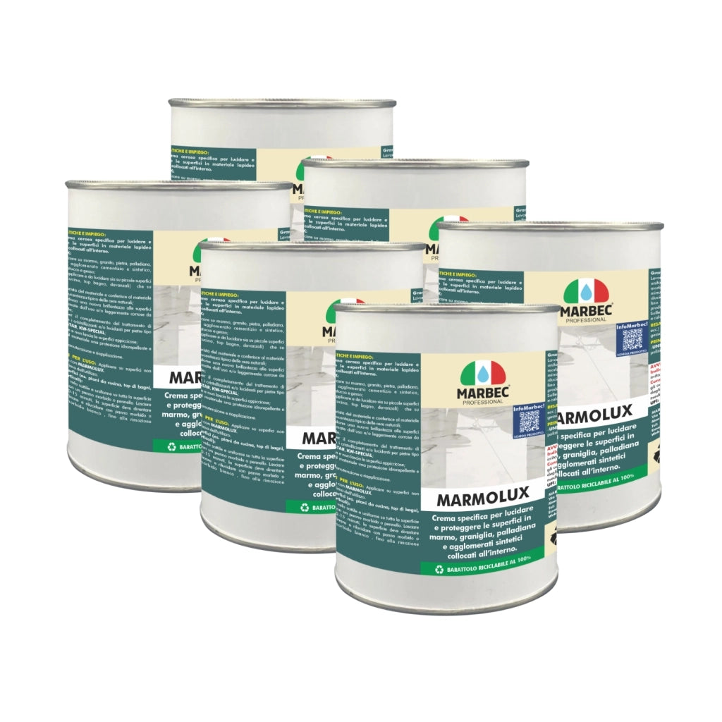 Crema lucidante per marmo MARMOLUX   1KGx6Pz
