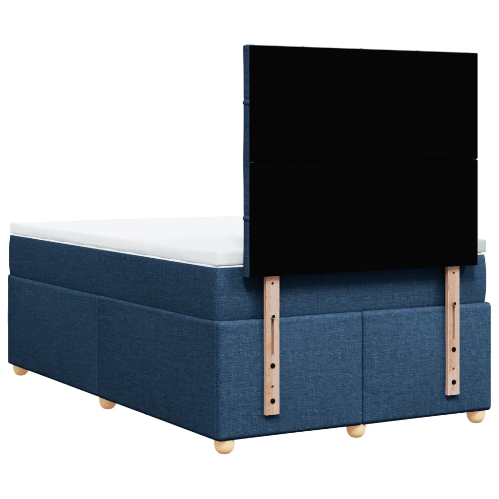 Giroletto a Molle con Materasso Blu 120x200 cm in Tessuto 3293553