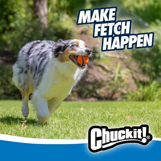 Palla per Cani in Gomma Dura Medio Arancione