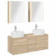 Set di mobili per il bagno 5 pcs Rovere Sonoma 3406929