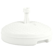 Base per ombrellone riempita 45 x 28 cm per esterni design elegante resistente alle intemperie plastica bianca 02_0045954