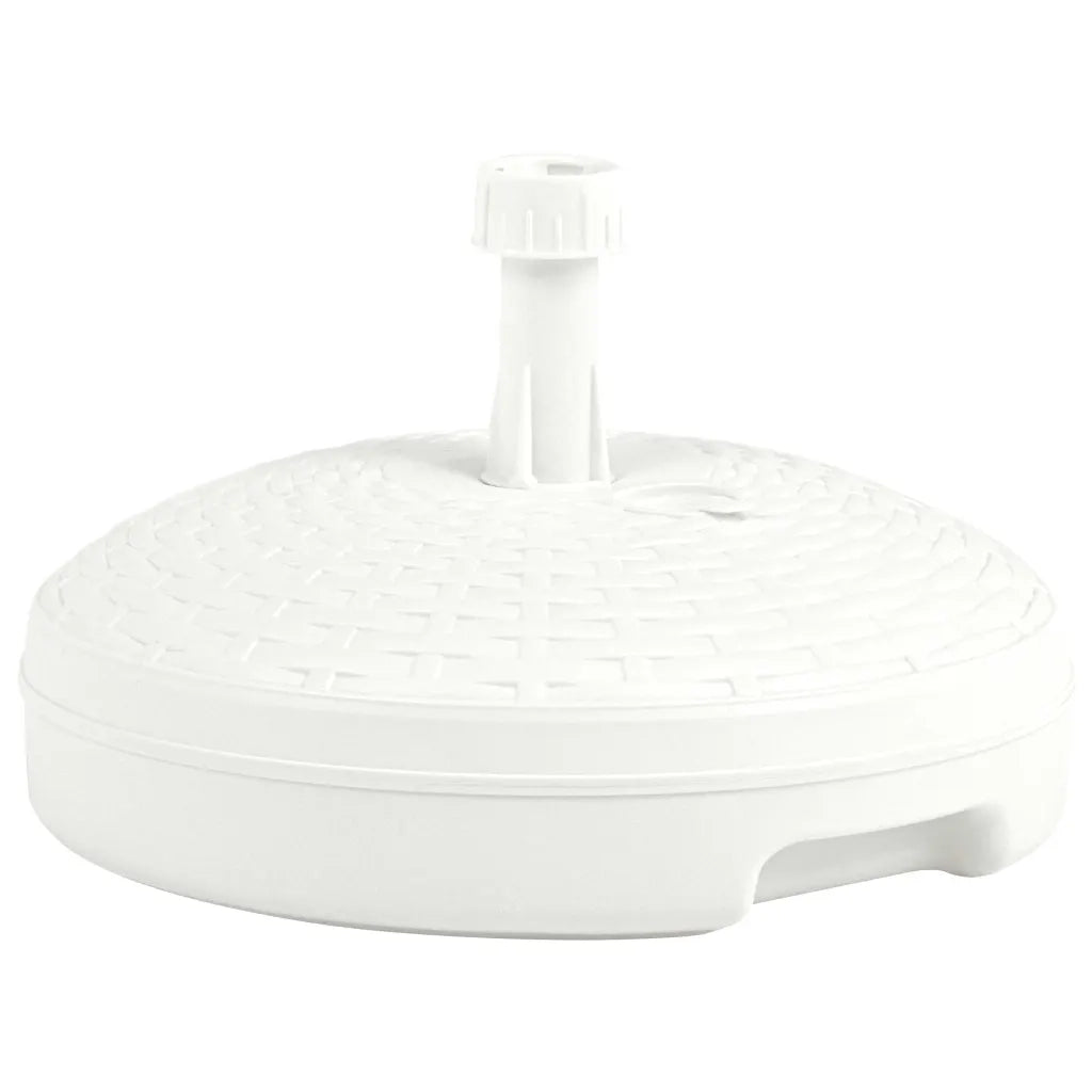 Base per ombrellone riempita 45 x 28 cm per esterni design elegante resistente alle intemperie plastica bianca 02_0045954