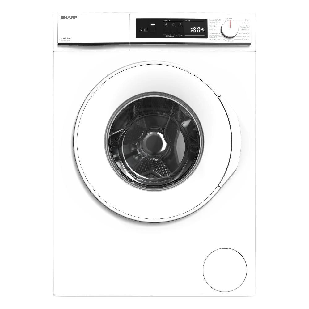 Lavatrice A Carica Frontale Sharp ES NFA4101WD 4 Kg Classe D 1000 Giri (A84,5xL59,7xP36,2) Bianco