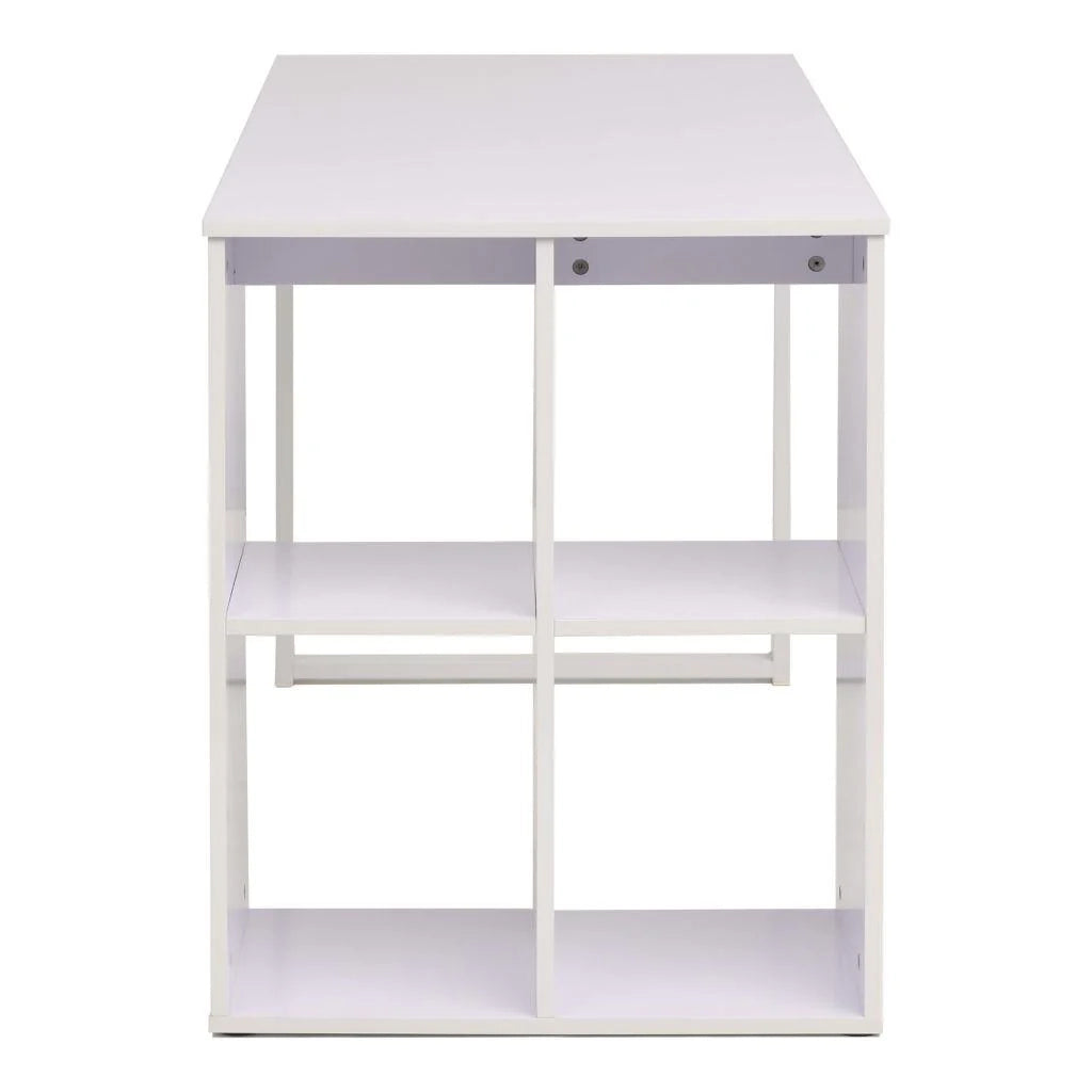Scrivania tavolo mobile da lavoro per computer scrivania 120 cm bianco 0502105
