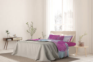 Set lenzuola 1 Piazza e Mezzo stampa sopra Sotto e Federe Soffioni