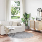 Tappeto Shaggy con fondo in lattice Grigio Ã¸160 cm
