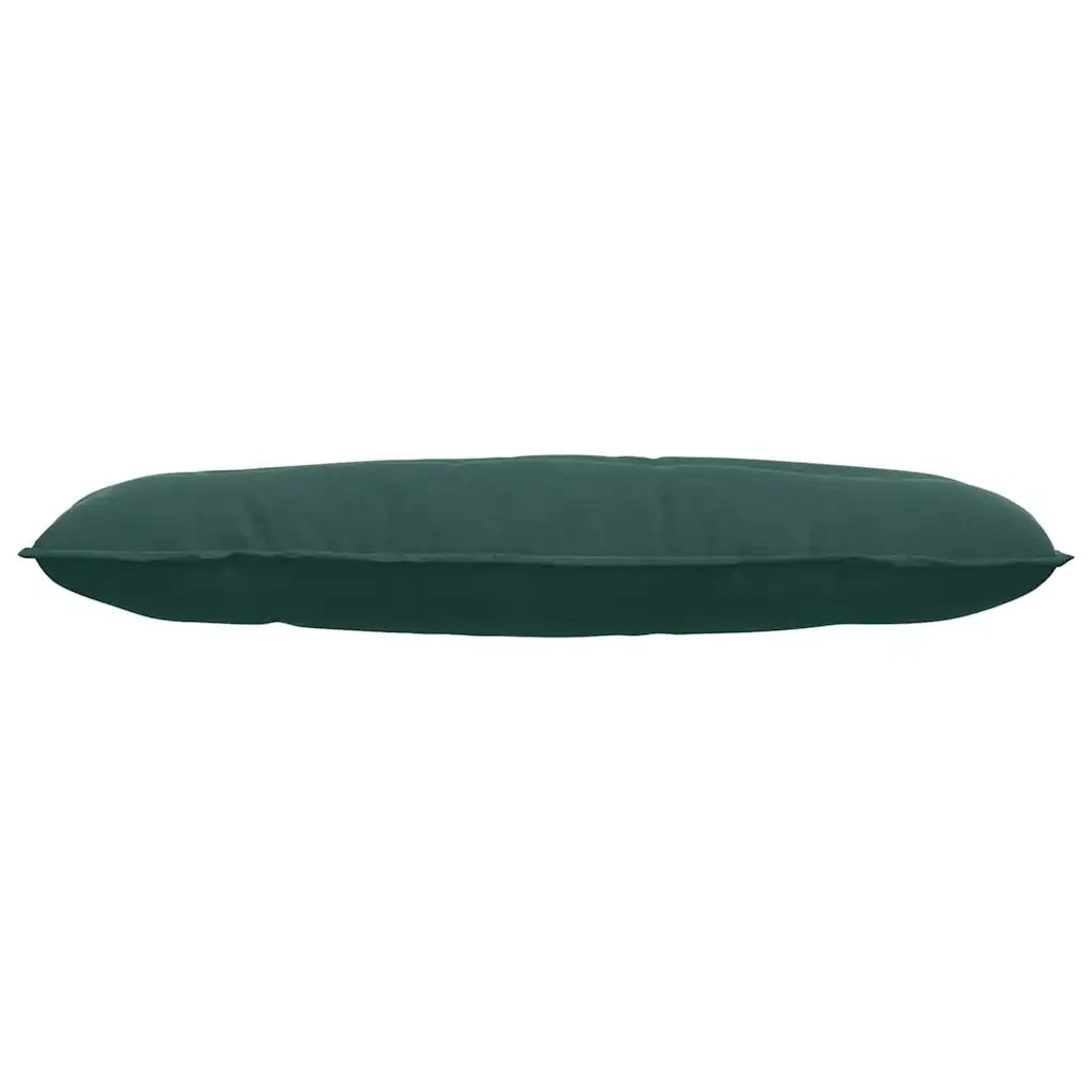 Cuscino per Schiena Verde Scuro 120 x 50 cm Tessuto in Cords 42014806
