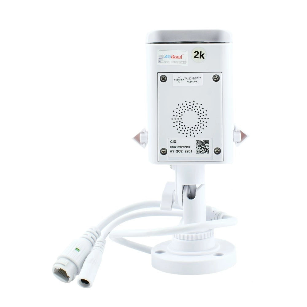 Trade Shop - Telecamera Di Sorveglianza Sicurezza Q-s702 Ip Wifi 2k Hd Per Telefoni Cellulari -